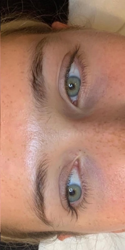 Brow Laminations Before & After Image