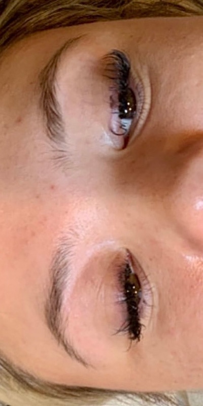 Brow Laminations Before & After Image