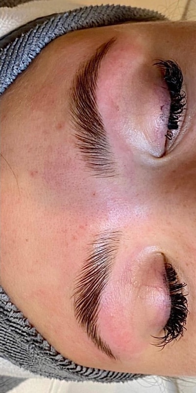 Brow Laminations Before & After Image