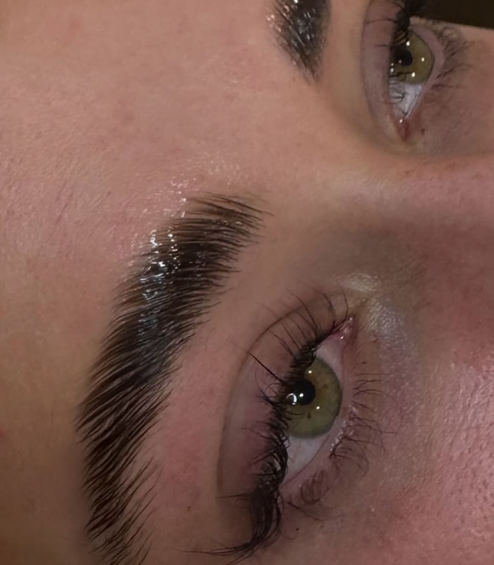 Brow Laminations Before & After Image